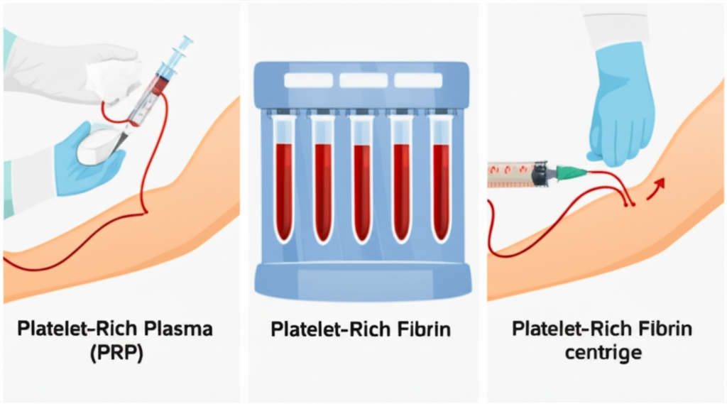 PRP and PRF therapy process