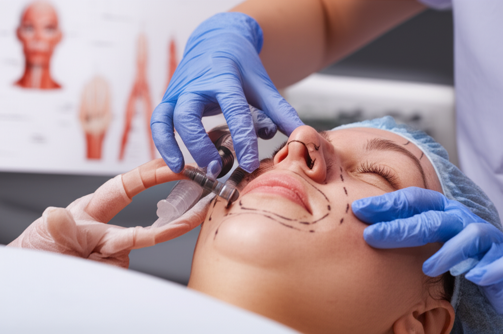 Training module for aesthetic injectable fundamentals.